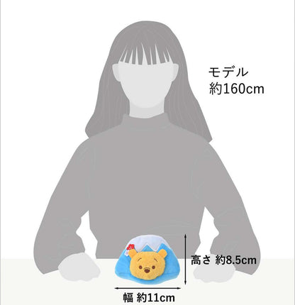 Disney迪士尼｜噗噗Winnie the Pooh维尼富士山玩偶/公仔｜约11*8.5cm