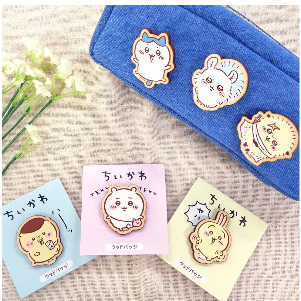 Chiikawa 吉伊卡哇｜吉伊木质感胸针｜約H40×W35×D5mm