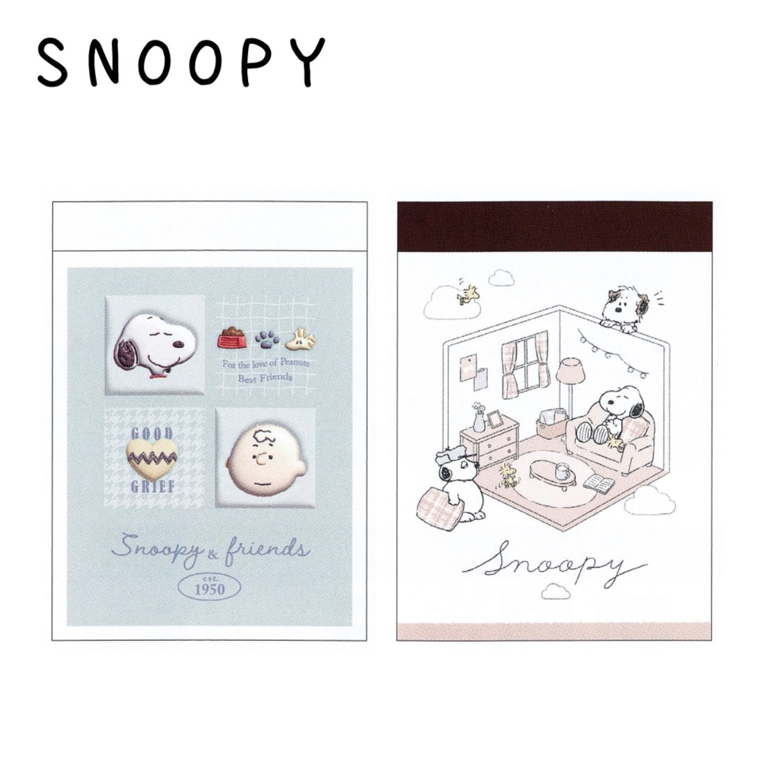 Snoopy｜可爱凹凸感小信封套装