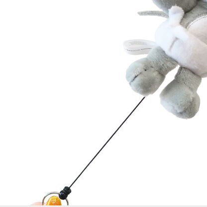 Tom&amp;Jerry 猫和老鼠｜nappy Jerry可伸缩绳挂件｜約90×170×50mm