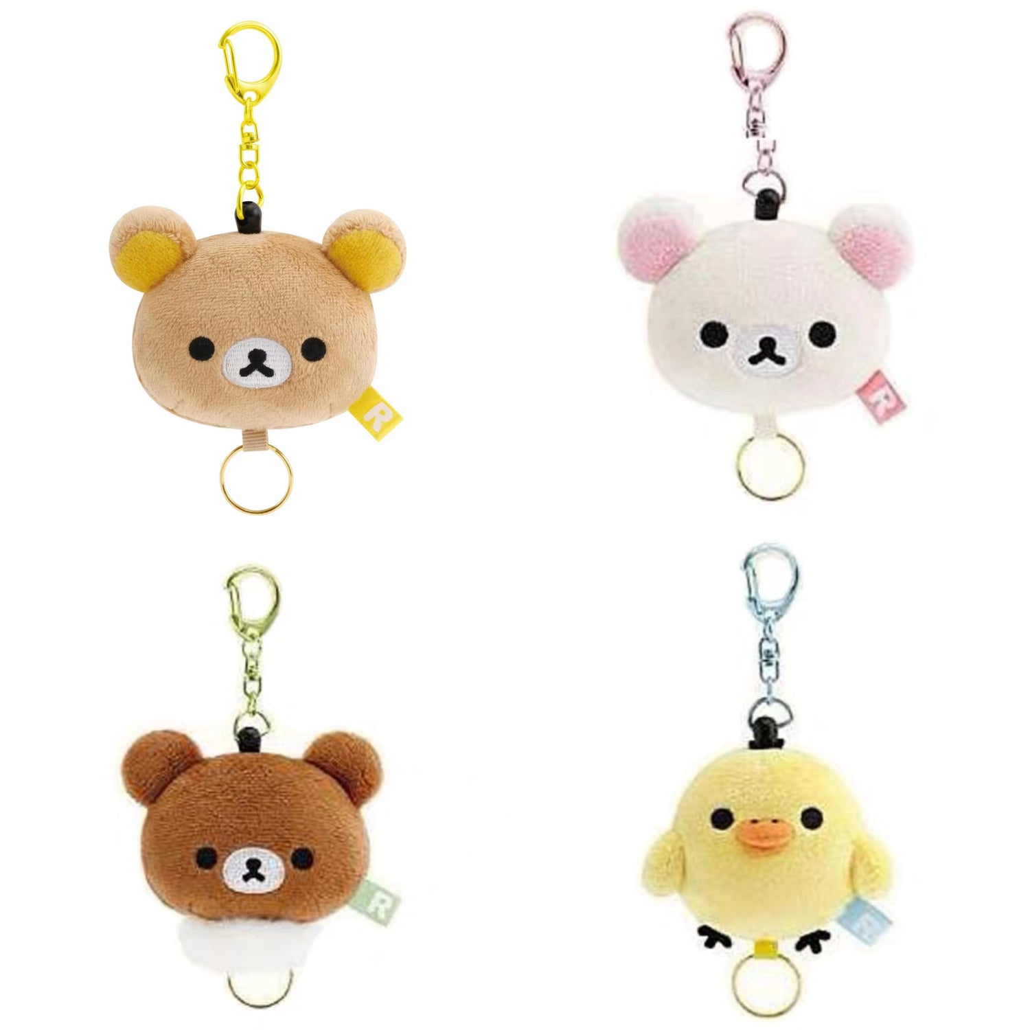 Rilakkuma｜Face Mascot Reel Keychain｜55×65×45mm approx.