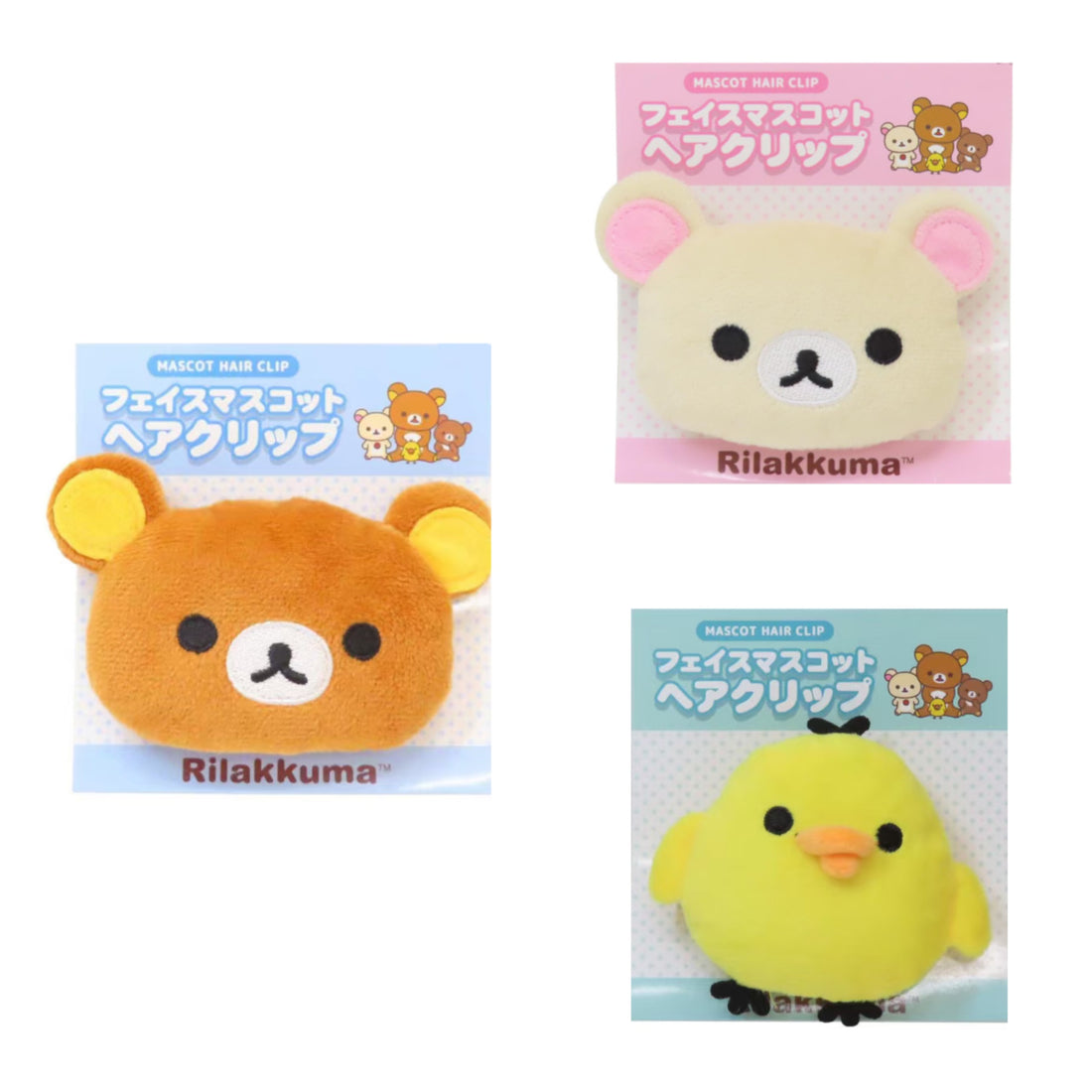 Rilakkuma｜Mascot Hair Clip｜ 85×85×45mm approx.