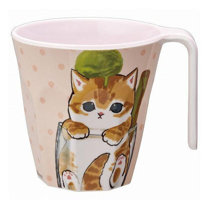 Mofusand｜Melamine Tumbler - Cat : Mocha Ice Cream｜300ml