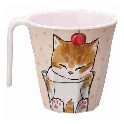 Mofusand｜Melamine Tumbler - Cat : Mocha Ice Cream｜300ml