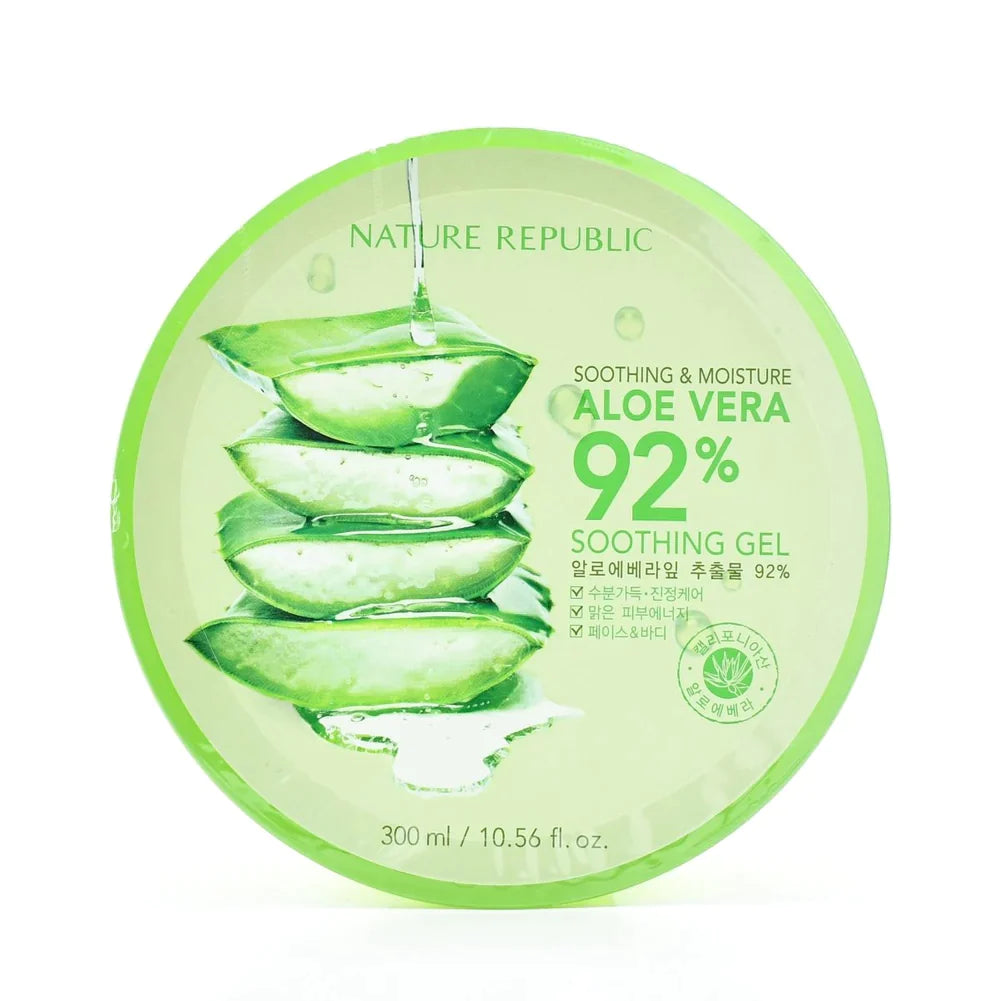 Nature Republic｜舒缓镇静晒后修复补水芦荟胶/天然护肤/消闭口/缩毛孔｜300ml