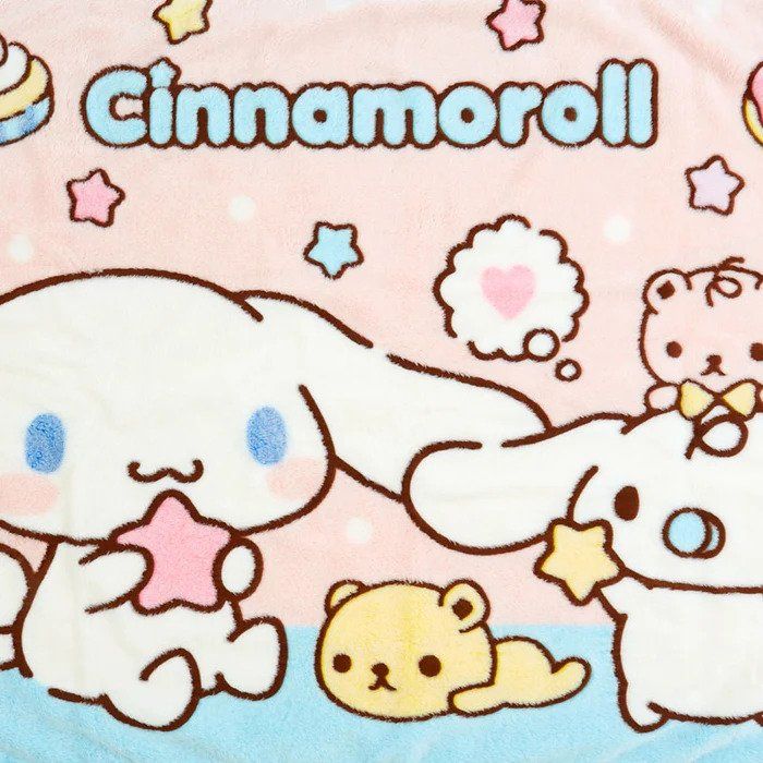 Sanrio｜限定牛珊瑚绒亲肤双面印花小毯子/午睡毯｜约70x100cm
