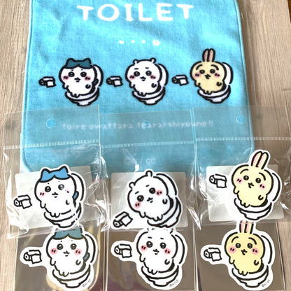 Chiikawa 吉伊卡哇｜Toilet系列可爱搞怪别针/夹子｜约H60×W60×D15mm