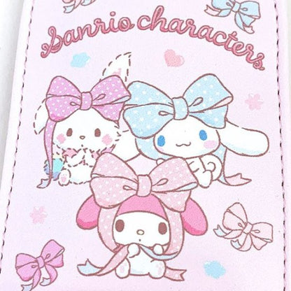 Sanrio｜Pink Ribbon Key Case with Reel｜70×125×8mm approx.