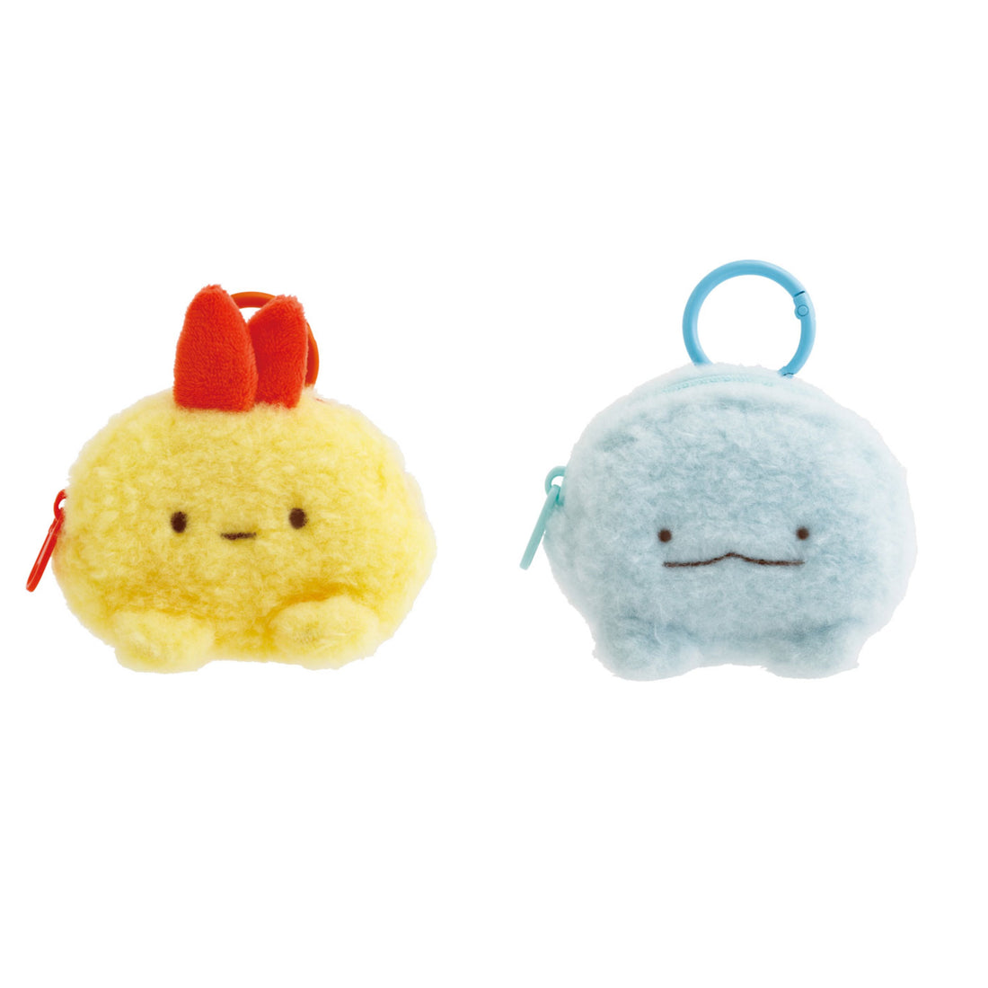 Sumikko gurashi｜Fluffy Face Mascot Mini Pouch with Carabiner｜ 60×75×30mm approx.