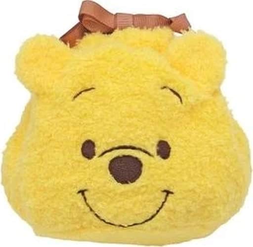 Disney｜Winnie the pooh小熊维尼毛茸茸噗噗巾着/收纳｜約H14xW17xD3cm