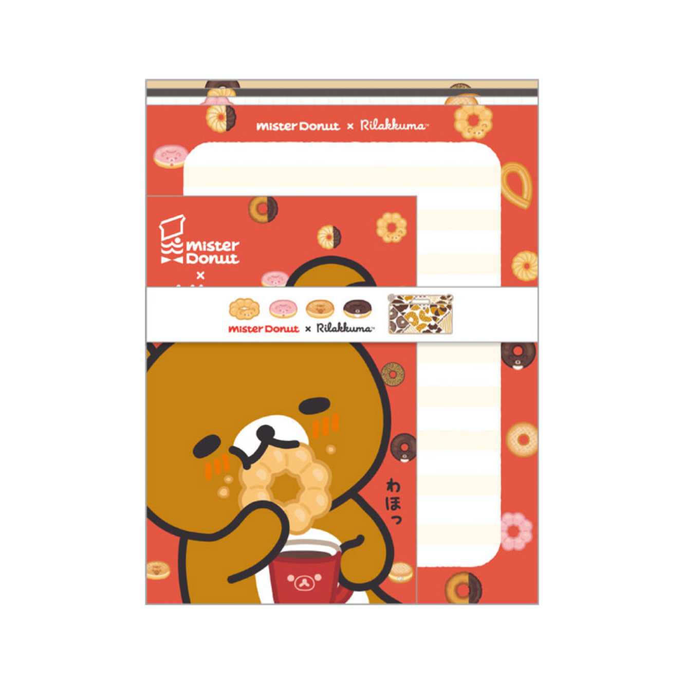 Rilakkuma｜Mister Donut Letter Writing Set｜190×142mm approx.