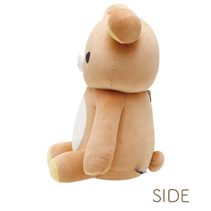Rilakkuma轻松熊｜晚安睡梦系列柔软轻松熊半身大公仔/玩偶/背面拉链位可做收纳｜约400×300×270mm