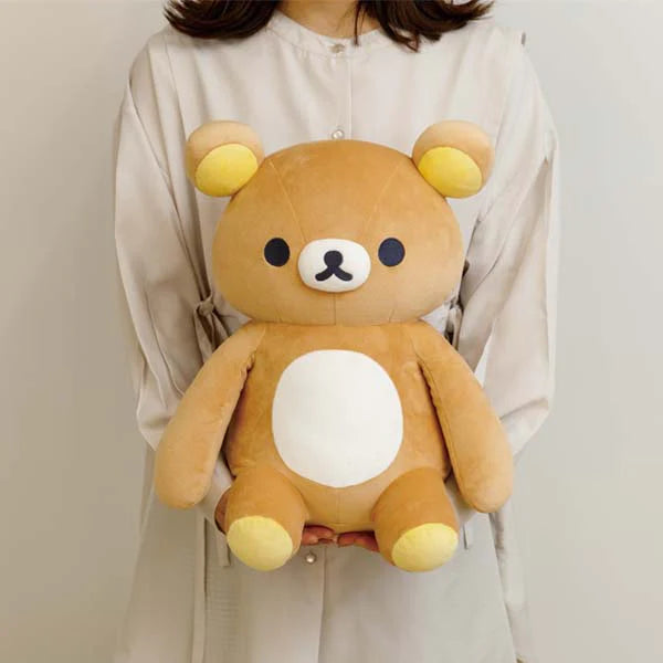Rilakkuma轻松熊｜晚安睡梦系列柔软轻松熊半身大公仔/玩偶/背面拉链位可做收纳｜约400×300×270mm