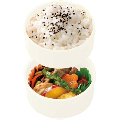 Sanrio｜熊熊换装系列圆形叠装饭盒/抗菌/2段/附叉子｜230+270ml