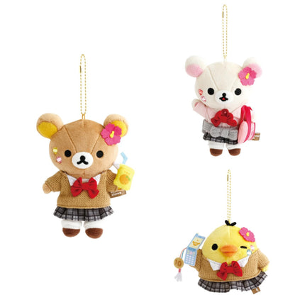 【limit 1】Rilakkuma｜Store 17th Anniversary JK Uniform Mascot Holder /Plush Keychain｜145×115×60mm approx.