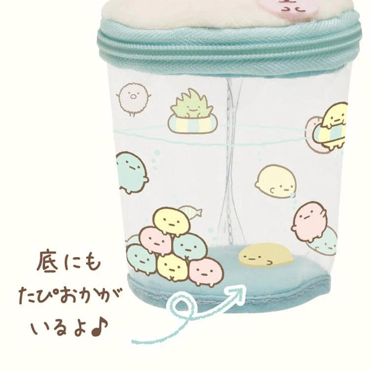 Sumikko gurashi角落生物｜冰激凌系列饮料零钱包挂件/包挂/痛包/可以把小玩偶放进去｜约100 x 70 x 70mm