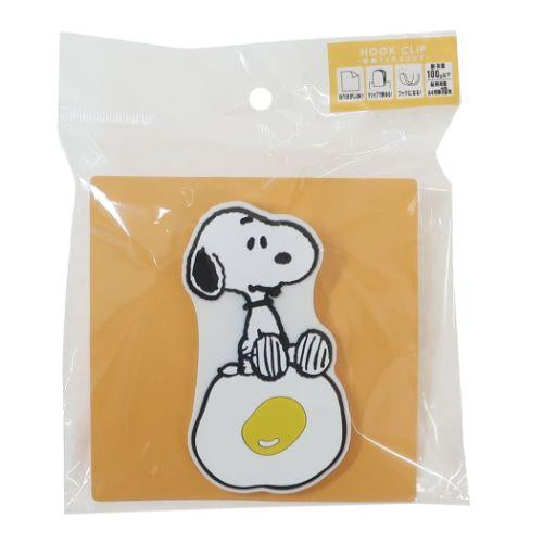Snoopy｜可爱可粘式小物挂钩/小物夹/文件夹｜负重100g｜本体約H73×W95×D4mm