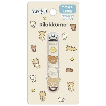 Rilakkuma轻松熊｜可爱角色不锈钢指甲剪/指甲剪刀｜ 约H65 x W10 x D15mm