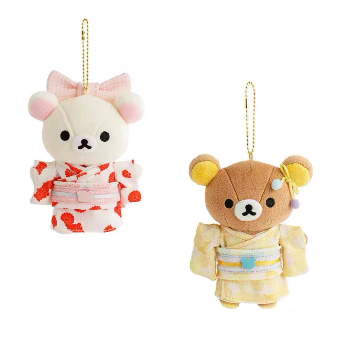 Rilakkuma｜Kimono Mascot Holder /Plush Keychain｜125 x 100 x 60 mm Approx.