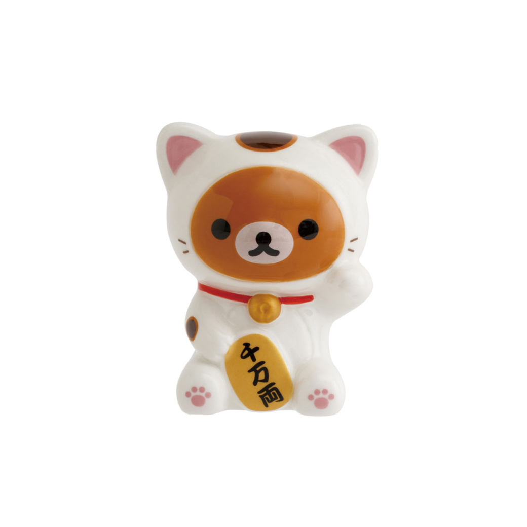Rilakkuma｜Maneki Neko Lucky Cat Figurin｜H60×W50×D40 mm approx.