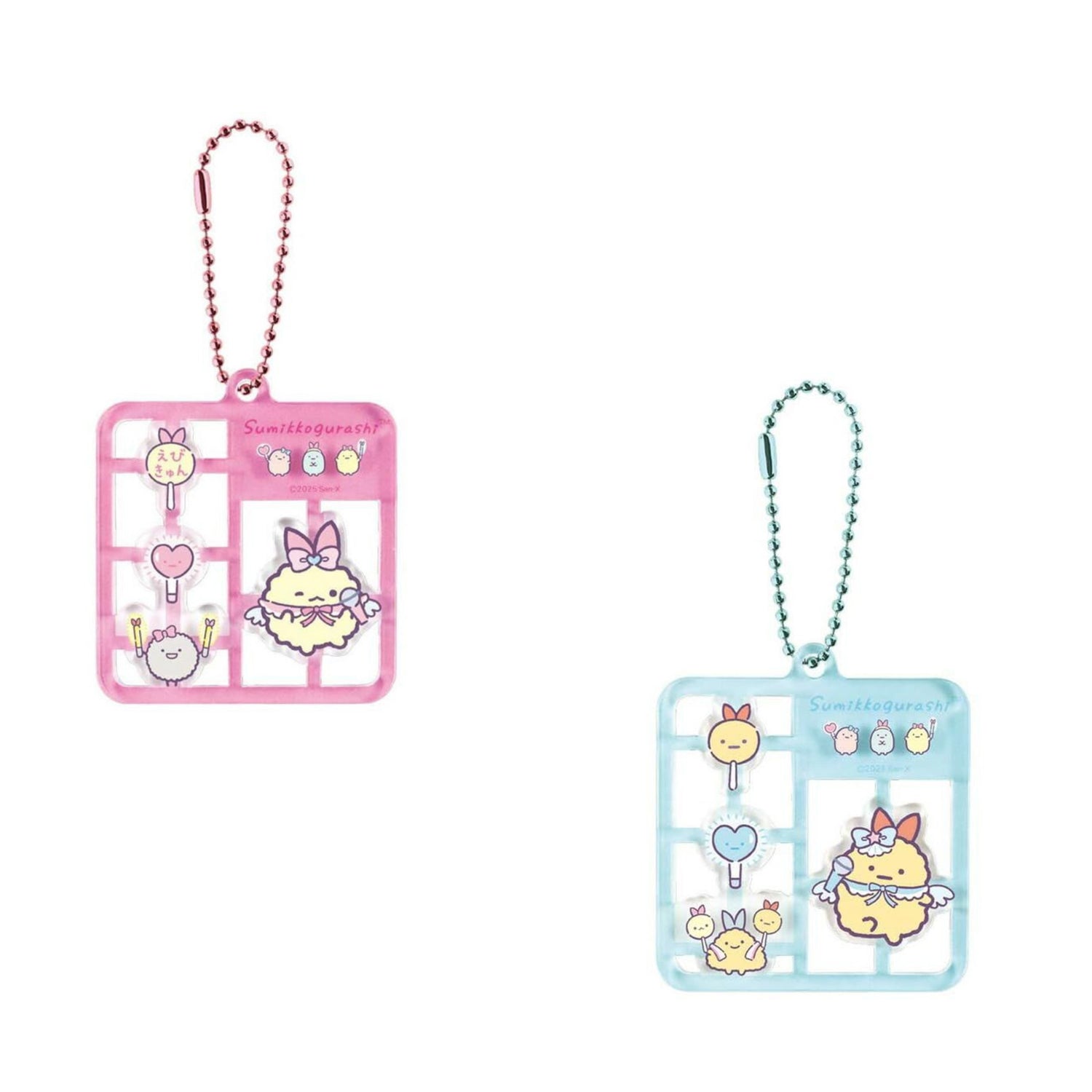 Sumikko gurashi｜Angelic Idol Ebiten no Shippo Fried Shrimp Tail Acrylic Keychain｜50×50×5mm approx.