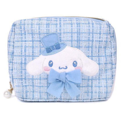 Sanrio｜冬季限定小香风角色化妆包｜約幅15×奥行8×高さ12cm