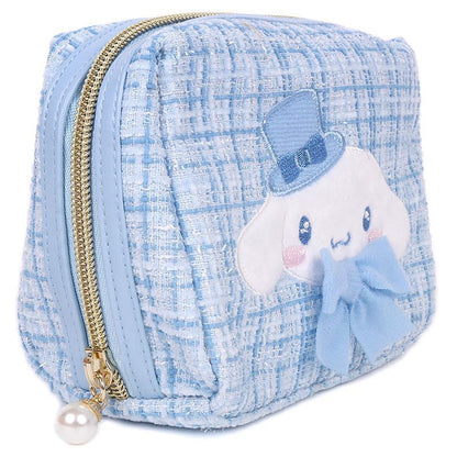 Sanrio｜冬季限定小香风角色化妆包｜約幅15×奥行8×高さ12cm