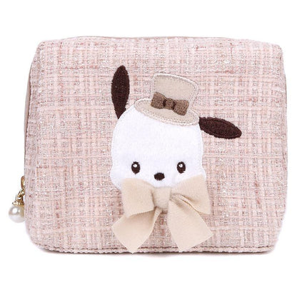 Sanrio｜冬季限定小香风角色化妆包｜約幅15×奥行8×高さ12cm