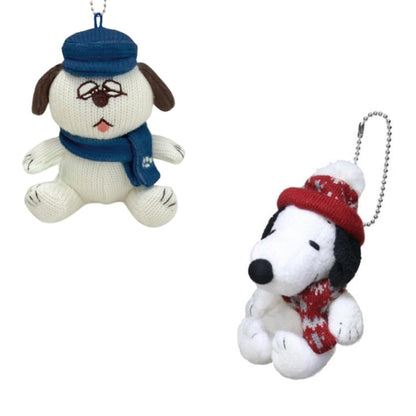 Snoopy｜Peanuts scarf Mascot Holder /Plush Keychain｜13cm x 8cm x 7cm approx.