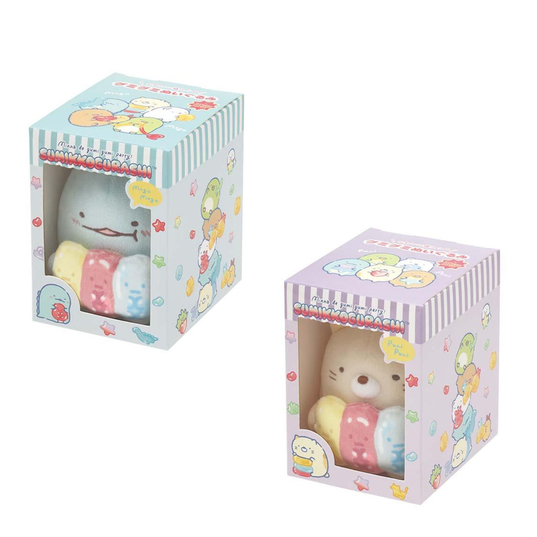 Sumikko gurashi｜Gummy Gummy Party Hand-held Plush Toy｜70×65×30mm approx.