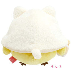 Rilakkuma轻松熊｜泡汤/泡温泉系列猫耳朵玩偶/公仔｜约19.0x16.0x10.0cm