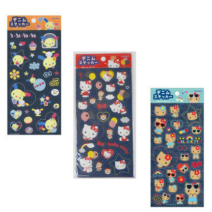 Sanrio｜Denim Sticker｜205 x 95 mm approx.
