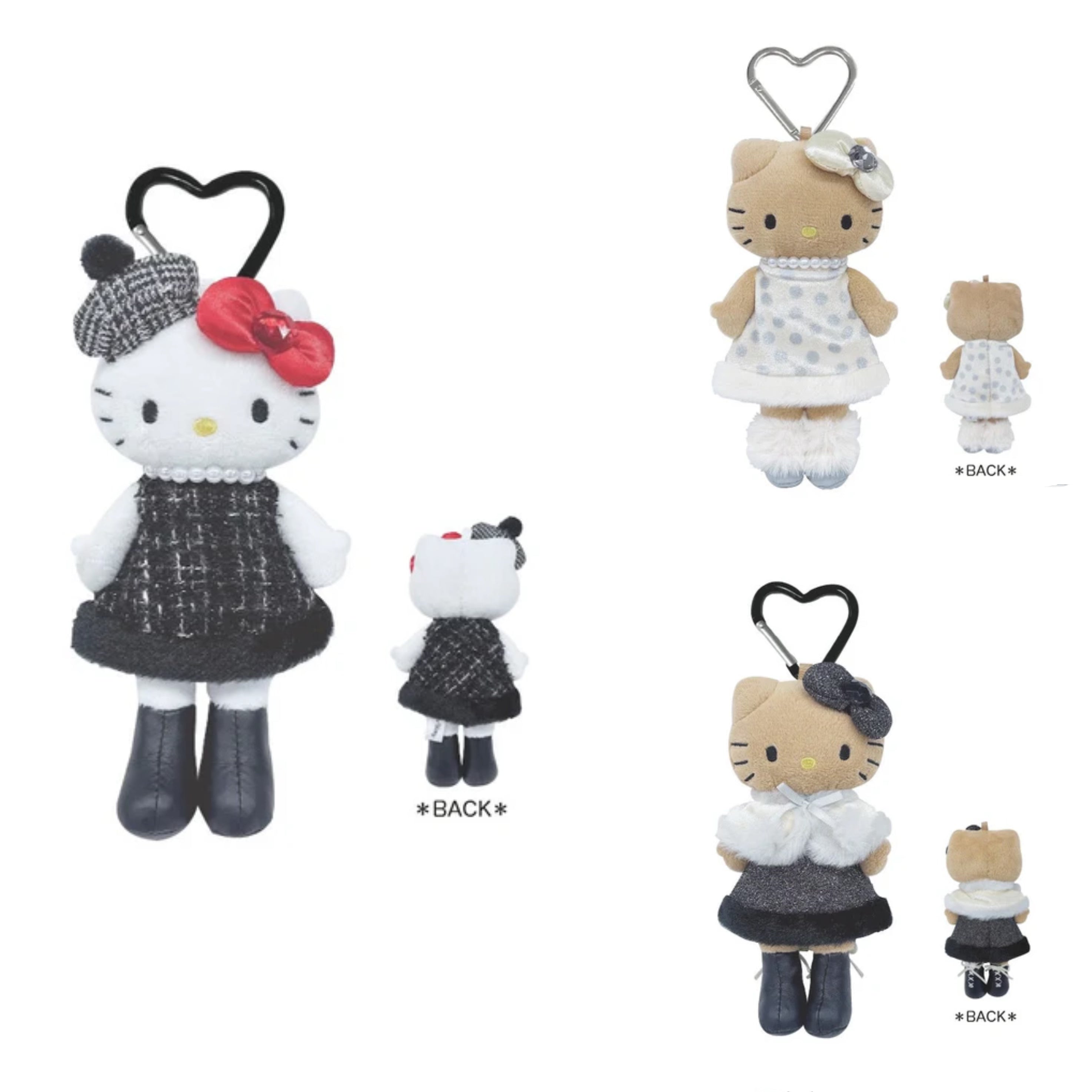 Hello kitty｜Style Up long leg Mascot Holder /Plush Keychain｜H180 x W125 x D44mm