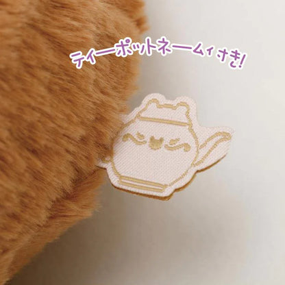 Rilakkuma轻松熊｜软软绵绵花环茶会限定公仔/玩偶/脚上有图案哟｜约170 x 140 x 100 mm