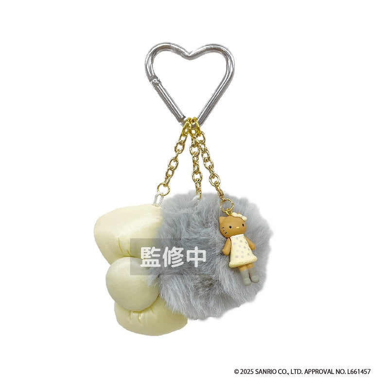 Hello Kitty｜Ribbon Strap Glitter Mascot Holder /Plush Keychain｜H142 x W95 x D50mm approx.