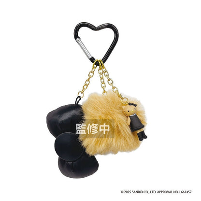 Hello Kitty｜Ribbon Strap Glitter Mascot Holder /Plush Keychain｜H142 x W95 x D50mm approx.