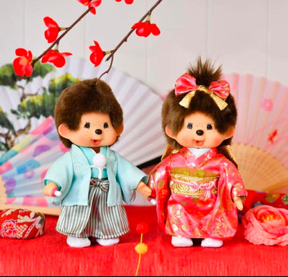 Monchhichi｜Kimono Hakama Boy Plush Dolls/Plush Toy｜H20 x W15 x D6cm approx.
