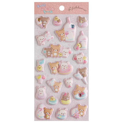 Rilakkuma｜Marshmallow 3D Sticker Sheet｜200×95mm approx.