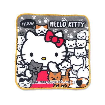 Hello kitty凯蒂猫｜可爱限定小方巾3条组｜约16*16cm