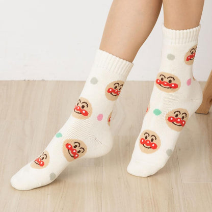 Pinocchio面包超人｜可爱角色棉袜｜适合23-25cm