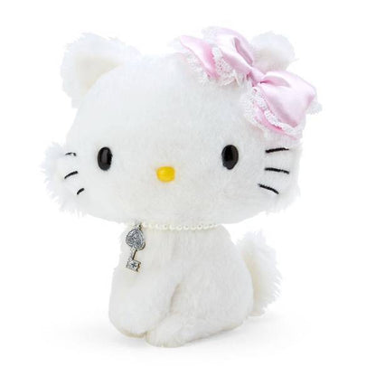 Hello kitty凯蒂猫｜蕾丝蝴蝶结珍珠链链Charmmy Kitty公仔/玩偶｜约22 x 23 x 10 cm