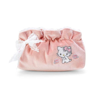 Hello kitty凯蒂猫｜蕾丝蝴蝶结Charmmy Kitty公主化妆包/收纳包｜约18 x 5.5 x 12.5 cm
