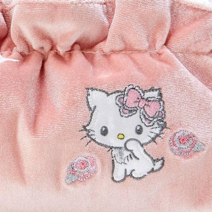 Hello kitty凯蒂猫｜蕾丝蝴蝶结Charmmy Kitty公主化妆包/收纳包｜约18 x 5.5 x 12.5 cm