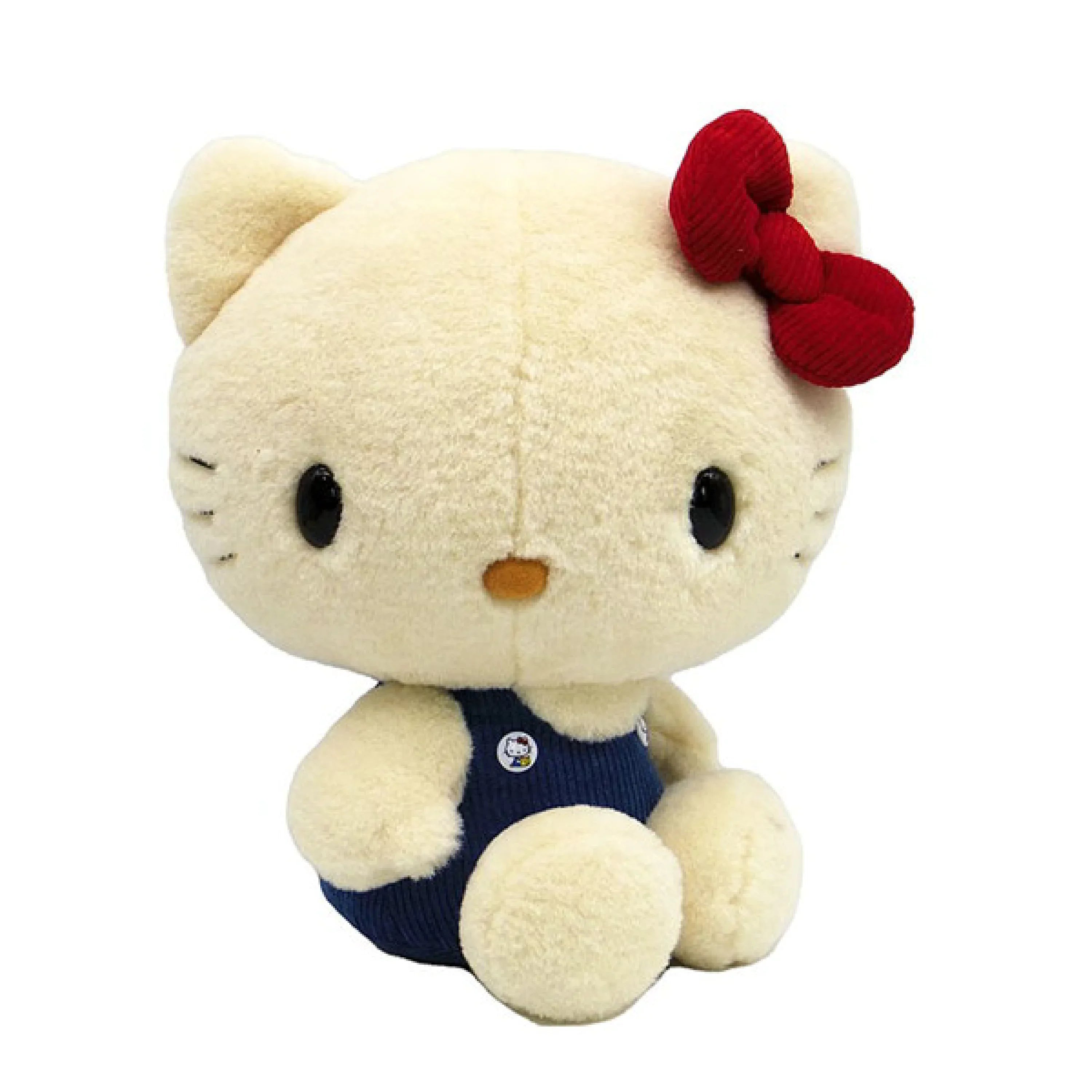 Hello kitty凯蒂猫｜50周年超大毛茸茸kitty公仔/玩偶｜L号/约高44×宽33×厚23cm(套装)