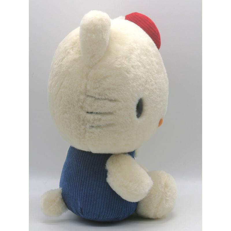 Hello kitty凯蒂猫｜50周年毛茸茸kitty公仔/玩偶｜幅27cm/奥行18cm/高さ32cm