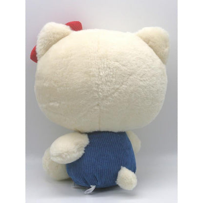 Hello kitty凯蒂猫｜50周年超大毛茸茸kitty公仔/玩偶｜L号/约高44×宽33×厚23cm(套装)