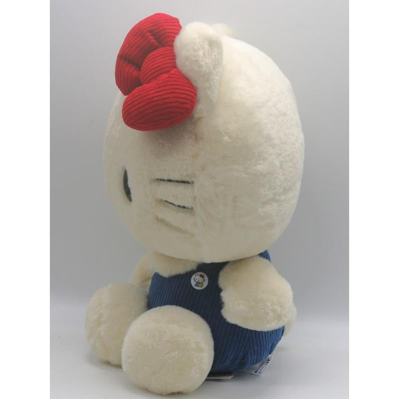 Hello kitty凯蒂猫｜50周年毛茸茸kitty公仔/玩偶｜幅27cm/奥行18cm/高さ32cm