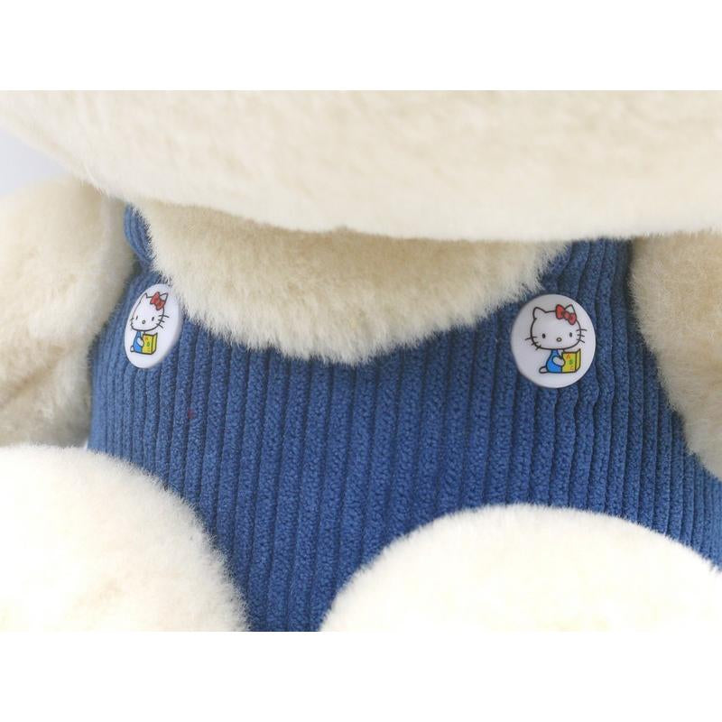 Hello kitty凯蒂猫｜50周年毛茸茸kitty公仔/玩偶｜幅27cm/奥行18cm/高さ32cm