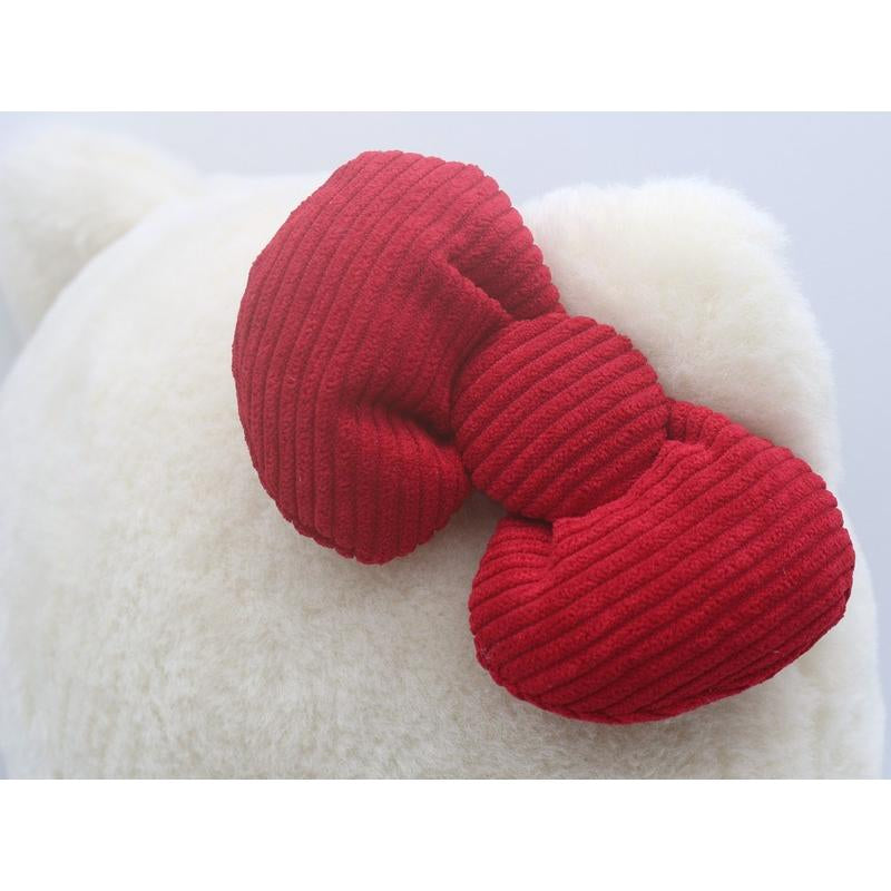 Hello kitty凯蒂猫｜50周年毛茸茸kitty公仔/玩偶｜幅27cm/奥行18cm/高さ32cm