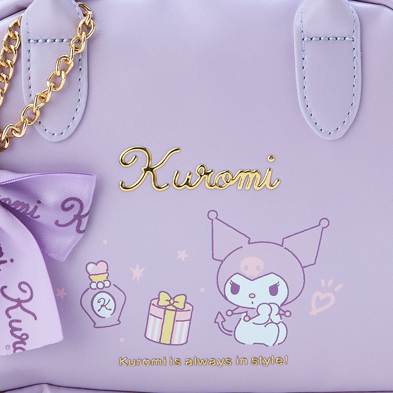 Sanrio｜角色蝴蝶结皮质感手拎/肩背式两用包｜约19 x 7 x 14.5 cm